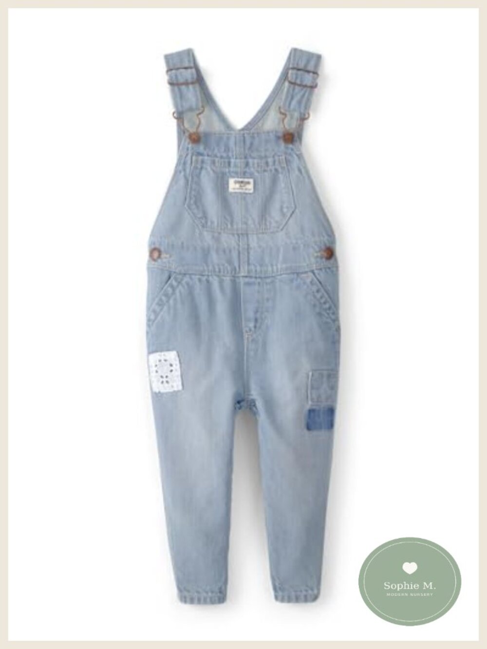 Baby Girls Overalls 100% Cotton Adjustable Straps Lightweight